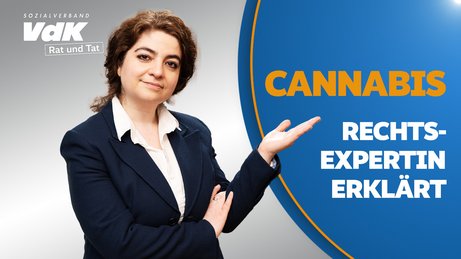 Thumbnail f&uuml;r das Video mit einem Bild von Elahe Jafari-Neshat und dem Text "Cannabis - Rechtsexpertin erkl&auml;rt"