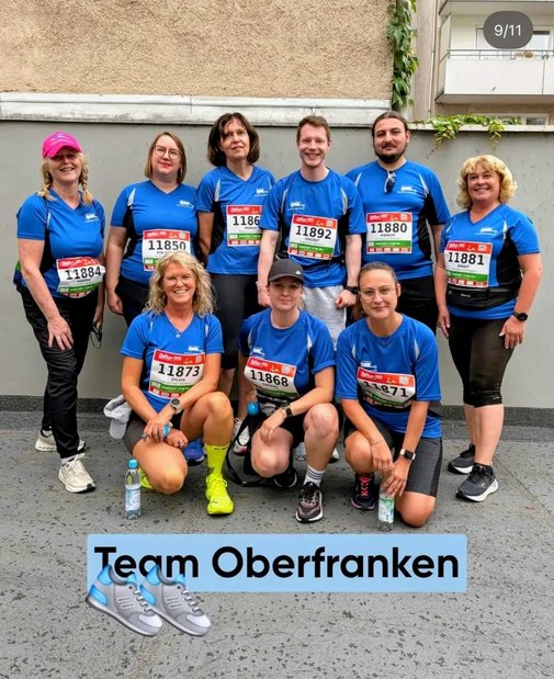 Das Laufteam aus Oberfranken