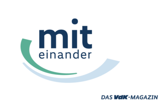 Neues Logo vom TV-Magazin "miteinander". 