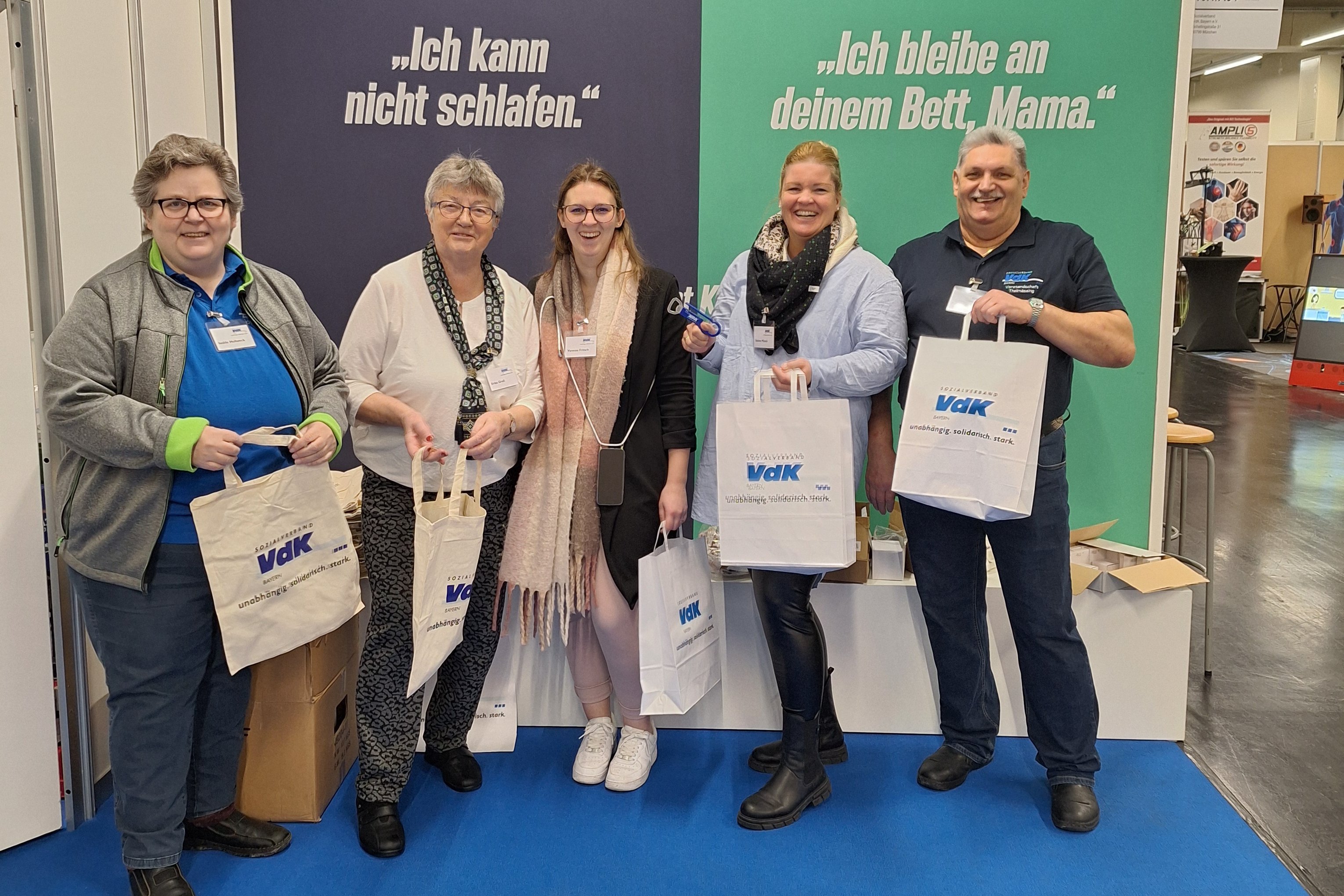 Das VdK-Standteam auf der Messe inviva 2024.