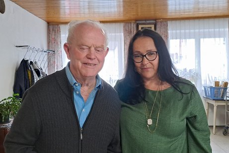 Ehrenortsvorsitzenden Erhard Kleber u. Vorsitzende Carola Brust