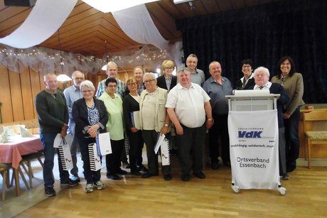 Die Geehrten f&uuml;r 30 Jahre, 25 Jahre und 15 Jahre Zugeh&ouml;rigkeit.