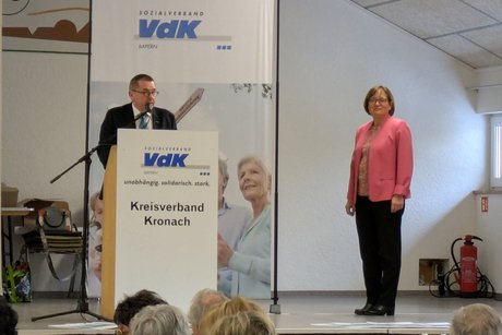 Kreisgesch&auml;ftsf&uuml;hrer Thomas Steinlein und Kreisvorsitzende Susanne Daum