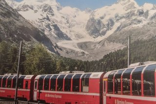 Fahrt mit dem Bernina Express.