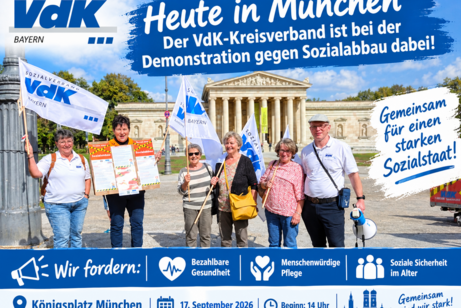 VdK Kreisverband Landshut bei der Demo
