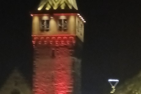 Hafenweihnacht Lindau bei Nacht