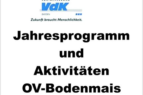 Jahresprogramm 2025 des OV-Bodenmais