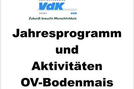 Jahresprogramm 2026 des OV-Bodenmais