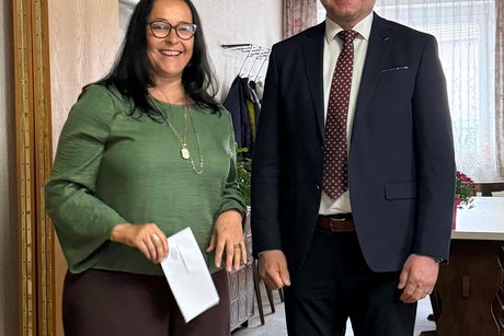 B&uuml;rgermeister Richard Kammerer u. Vorsitzende Carola Brust