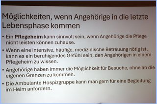 In der letzten Lebensphase ins Pflegeheim?