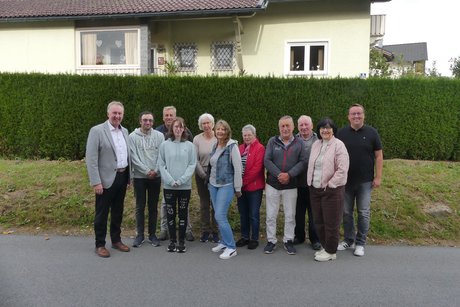 Die Vorstandschaft mit Helmut Plenk u. Bgm. Michael Englram
