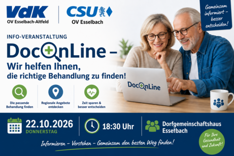 Themenbild zur Info-Veranstaltung DocOnLIne
