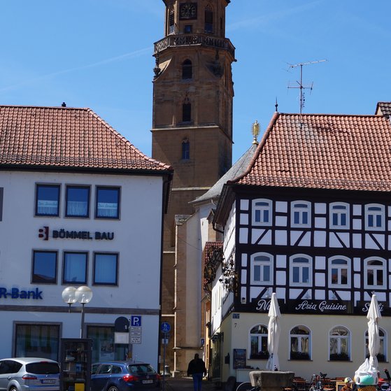 Marktplatz von Bad Königshofen Marktplatz von Bad Königshofen