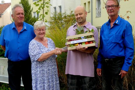 v.l. J&uuml;rgen Zabelt, Rosina von R&ouml;nnebeck, Artur M&auml;rz, Wolfgang Mikolajetz
