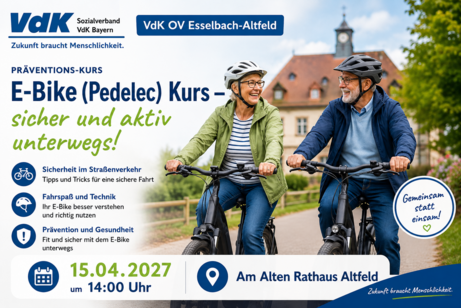 Themenbild zum E-Bike/Pedelec Kurs