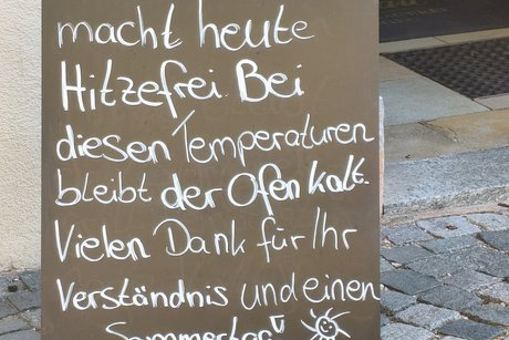 Geänderte Speisekarte Korrektur Speisekarte