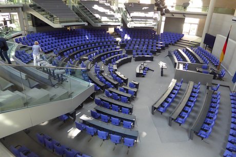 Sitzgruppen im Bundestag