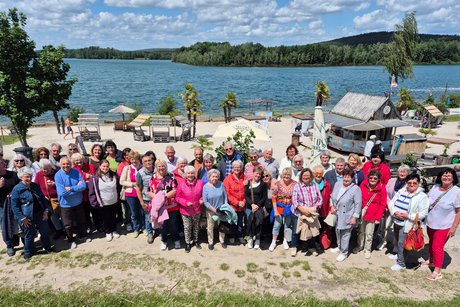 Gruppenfoto am Karibikstrand, Steinbachersee