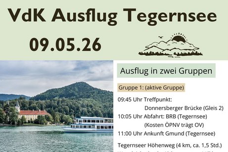 Bild zeigt Ausflugsprogramm vom Tegernsee