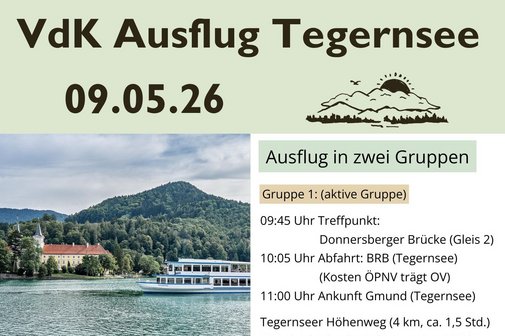Bild zeigt Ausflugsprogramm vom Tegernsee