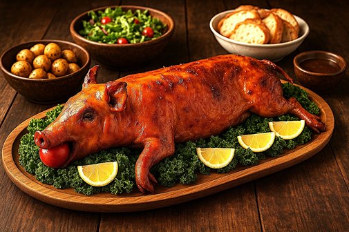 Bild zum Spanferkelessen Bild zum Spanferkelessen