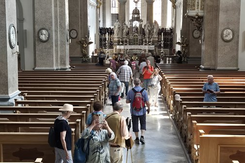 Besuch der Kirche in F&uuml;ssen