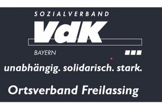 Logo des VdK Bayern mit dem Untertitel Ortverband Freilassing