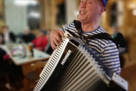 VdK-Faschingsabend beim Goger in Sand a. M. - Musiker Toni