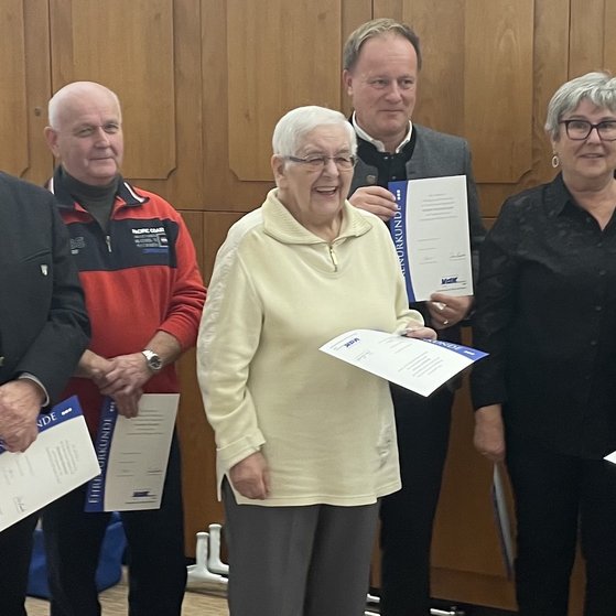 Gratulation an unsere Jubilare Foto der geehrten Jubilare