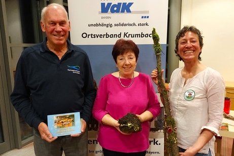 Frauenbeauftragte Heidi Heberle mit den Referenten Ruth Graf und Hans Weiser Frauenbeauftragte Heidi Heberle mit den Referenten Ruth Graf und Hans Weiser