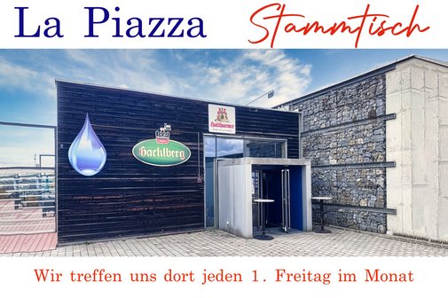 Treffpunkt La Piazza Bild des Eingangs unseres Stammlokals La Piazza