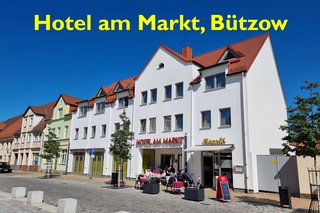 Unsere Unterkunft, das Hotel am Markt, in Bützow