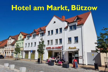 Unsere Unterkunft, das Hotel am Markt, in Bützow