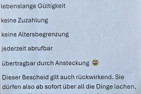 Lachbescheid