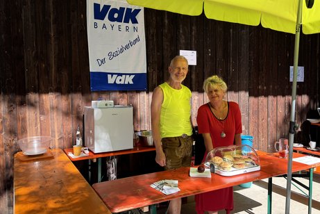 VdK Werbestand beim 150-j&auml;hrigen Brauereijubil&auml;um Ametsbichler in Aschau a. Inn