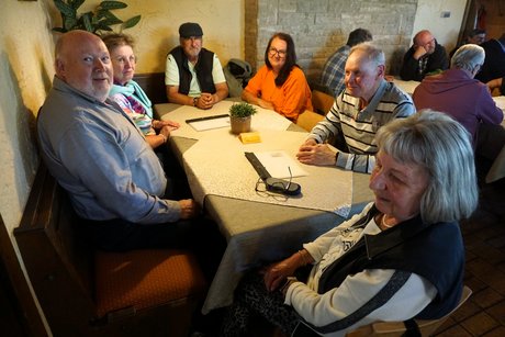 Abendeinkehr beim Brauerei-Gasthof Dinkel in Stublang