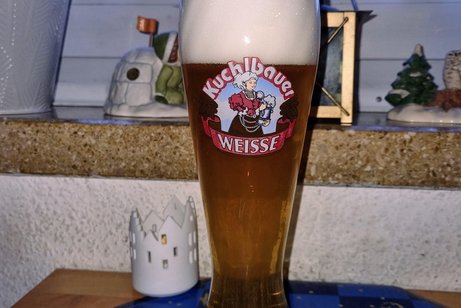 Weißbier vom Kuchlbauer Ein Glas Weißbier vom Kuchlbauer mit schöner Schaumkrone