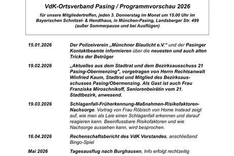 Jahresprogramm - 2026