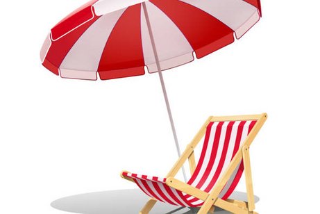 Sonne und Liegestuhl