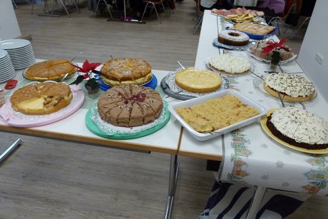 Das Kuchen- und Schnittchenbuffet