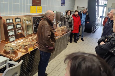 Hier wurde noch der ganze Prozess von Hand gesteuert. Ist nur mehr Schauobjekt