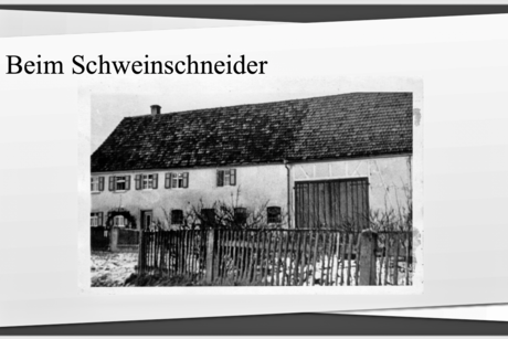 Beispiele von Hausnamen und Schrift und Bild