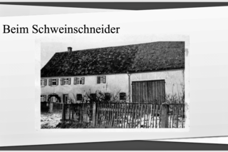 Beispiele von Hausnamen und Schrift und Bild