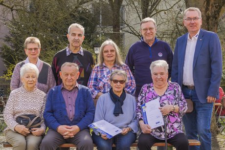 Die neue Vorstandschaft im Herzen von Hof Alles gute für die nächsten vier Jahre!