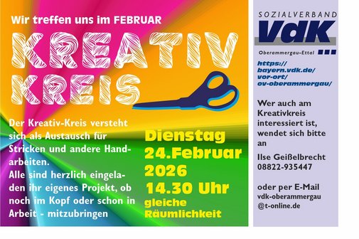 Kreativ-Kreis im Februar