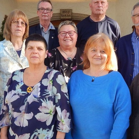 Vorstandschaft des VdK-Ortsverbandes Garching-Unterneukirchen mit Vertretern des Kreisverbands Altötting-Mühldorf VdK-Ortsverband Garching-Unterneukirchen