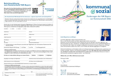 Prospekt des VdK Bayern zur Kommunalwahl 2026