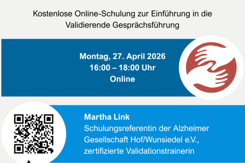 Flyer Menschen mit Demenz mit Empathie und Achtsamkeit begleiten