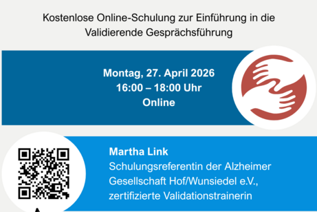 Flyer Menschen mit Demenz mit Empathie und Achtsamkeit begleiten