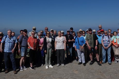 Auf dem Bild findet man die Teilnehmer der Flugreise des VdK-Ortsverbandes Kleinwallstadt